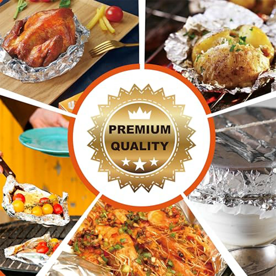 لفة الالومنيوم الفاخرة من برونز فوكس - 18 انش × 500 قدم