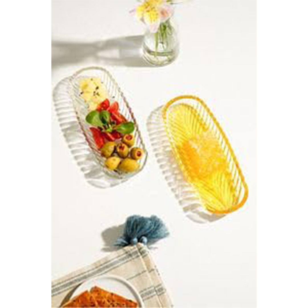 حامل طبق تقديم زجاجي - 30 سم