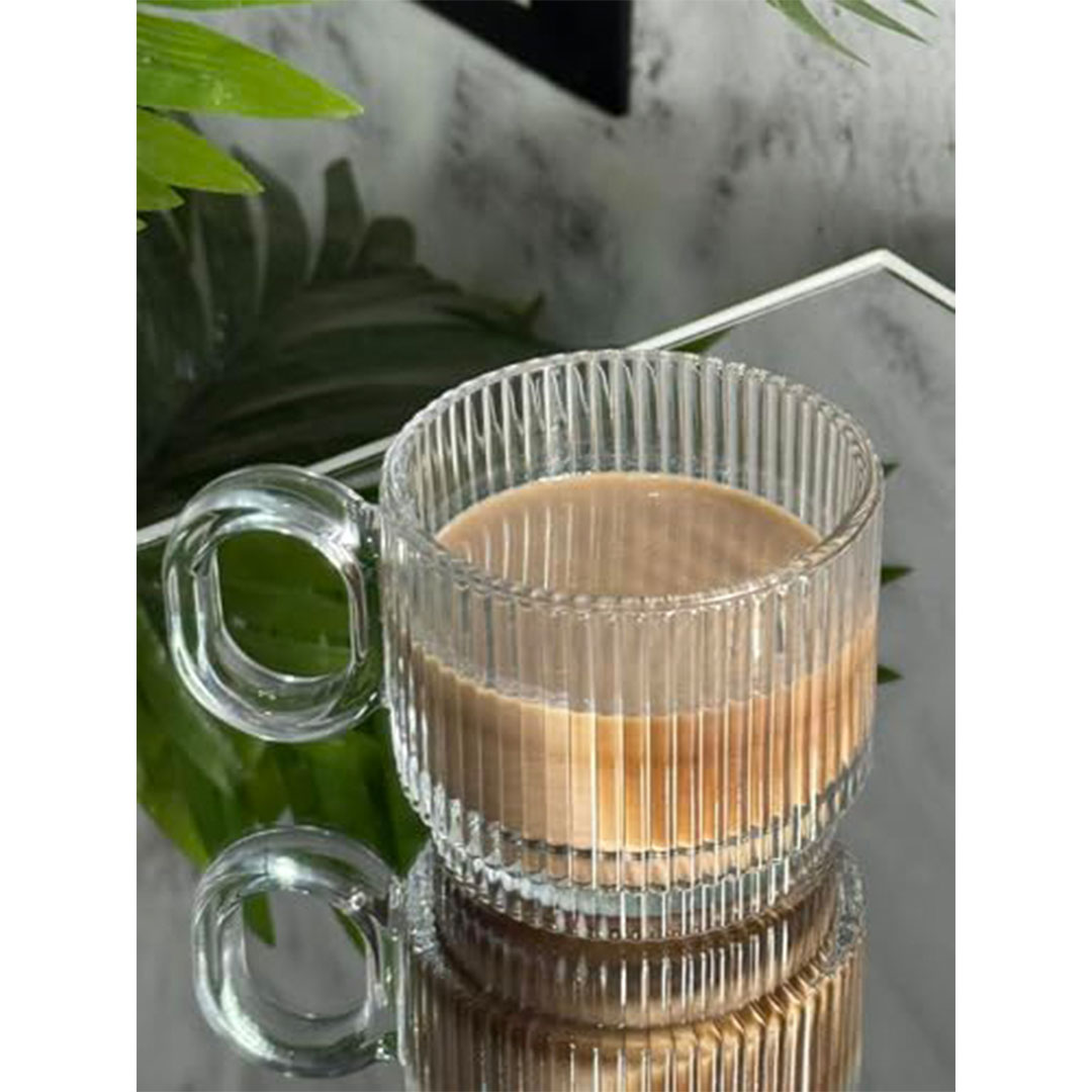 طقم اكواب مخطط سلفادور من البنا جلاس - 6 قطع