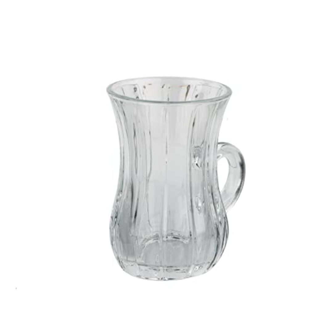 طقم أكواب شاي زجاجي من السيف - 6 قطع