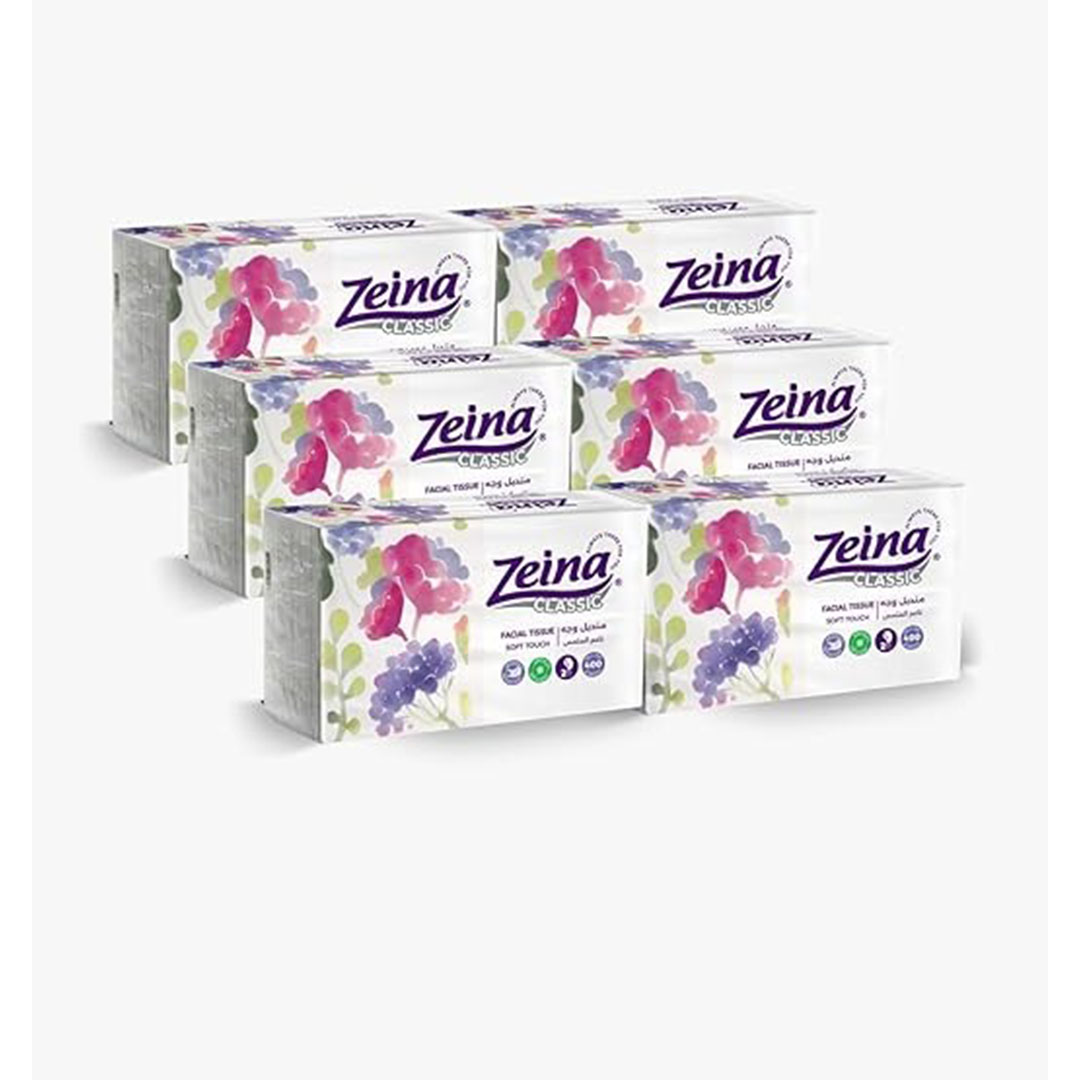 زينه مالتي باك كلاسيك - 400 منديل - 6 قطع