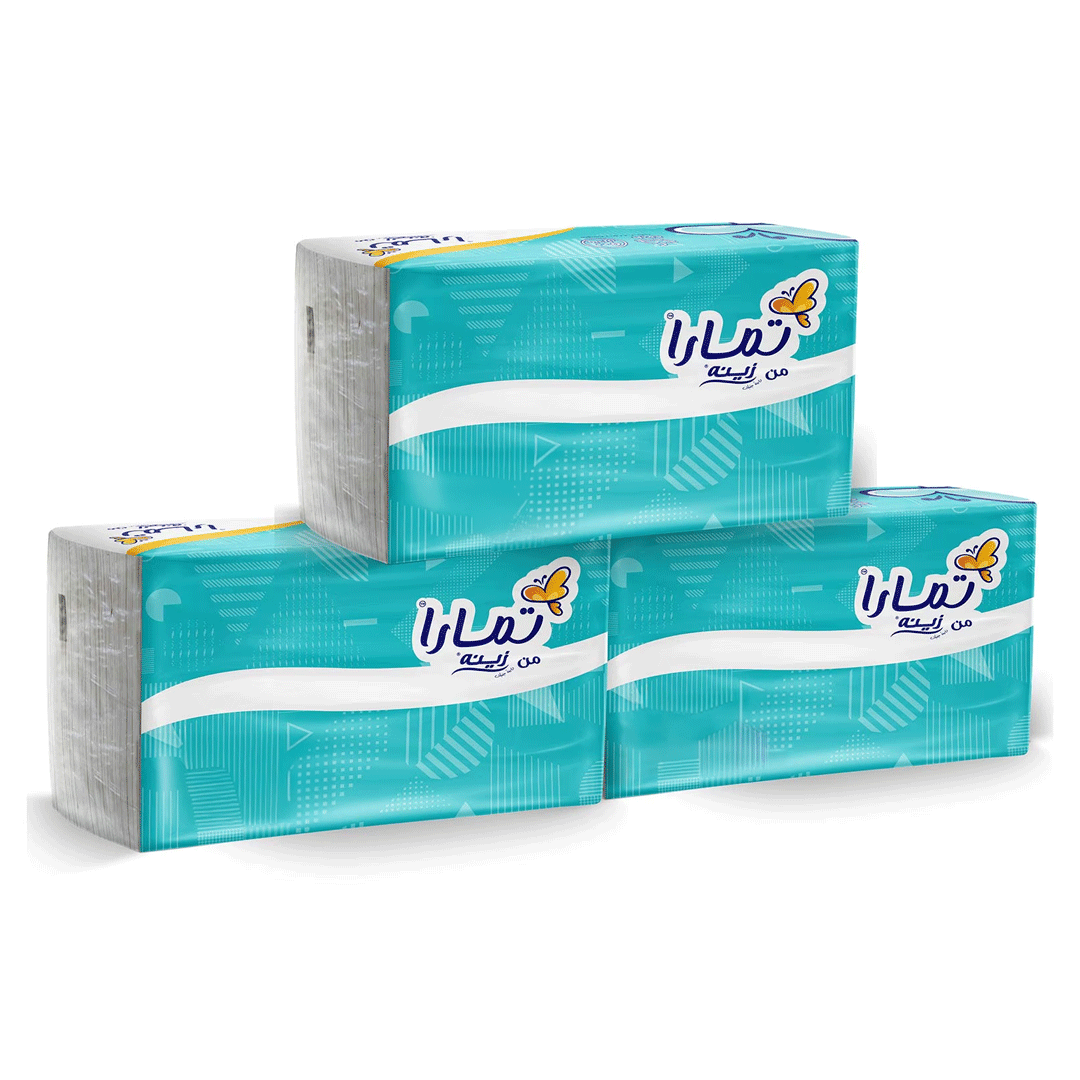تمارا مناديل سحب - 444 منديل - 3 قطع