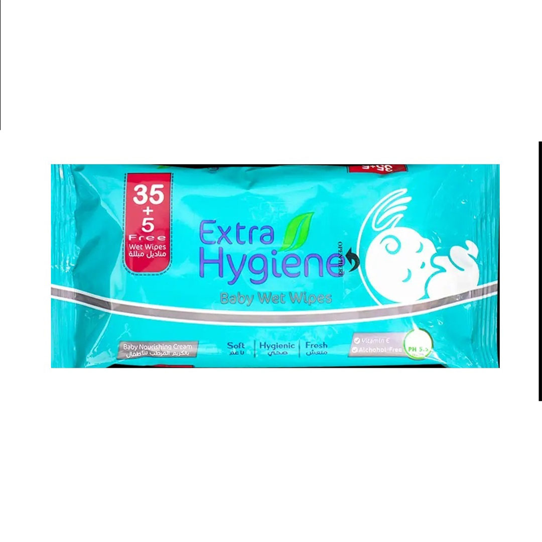 مناديل مبللة بالكريم المرطب للاطفال - 35+5 منديل