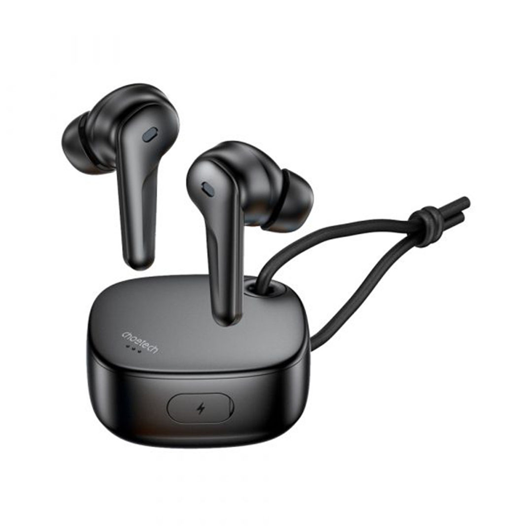 سماعات أذن لاسلكية تشوتيك - مقاومة للماء - أسود - BH-T17