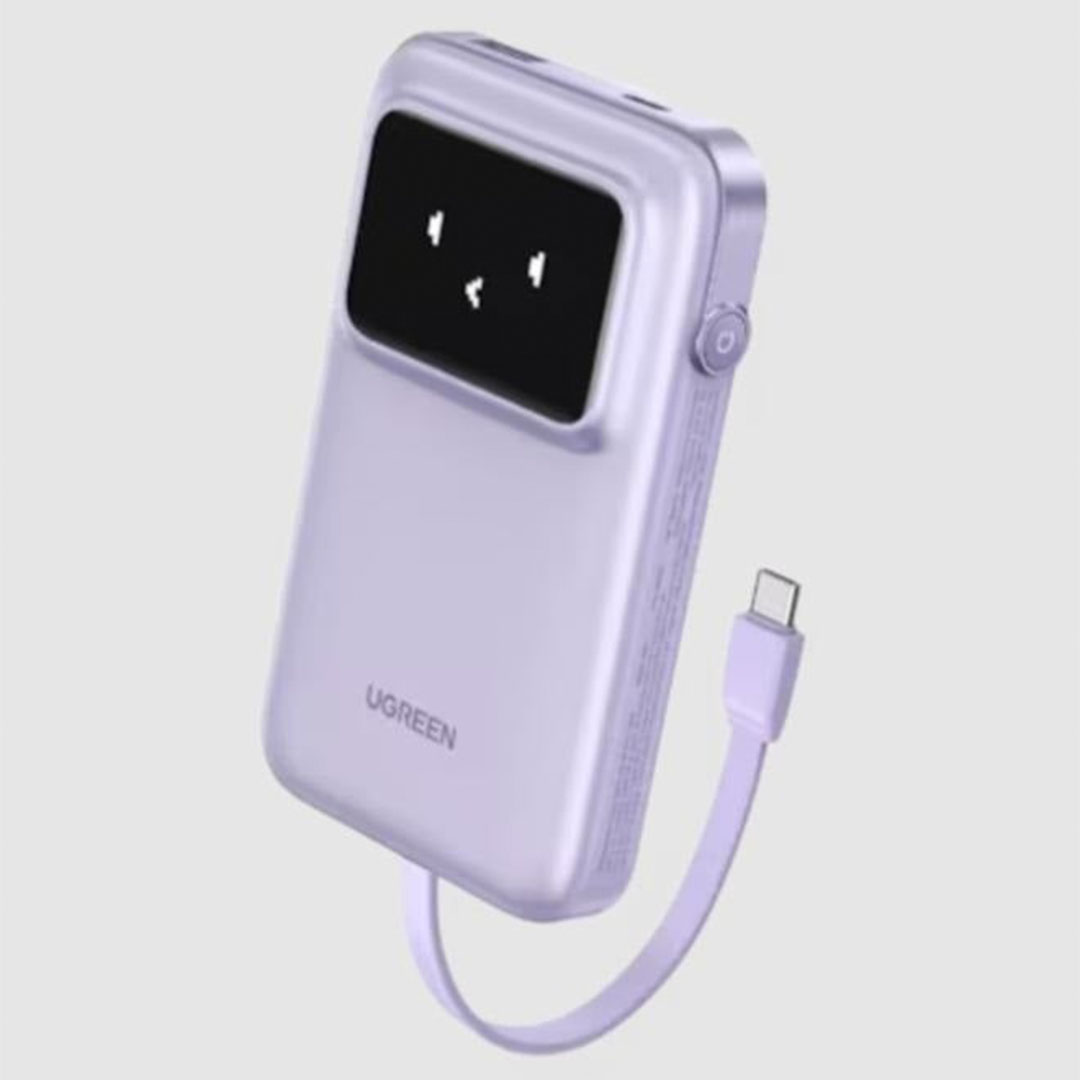 باور بانك يوجرين UNO - سعة 10000 مللي أمبير/ساعة - 30 واط - بنفسجي - UNO-10K30W