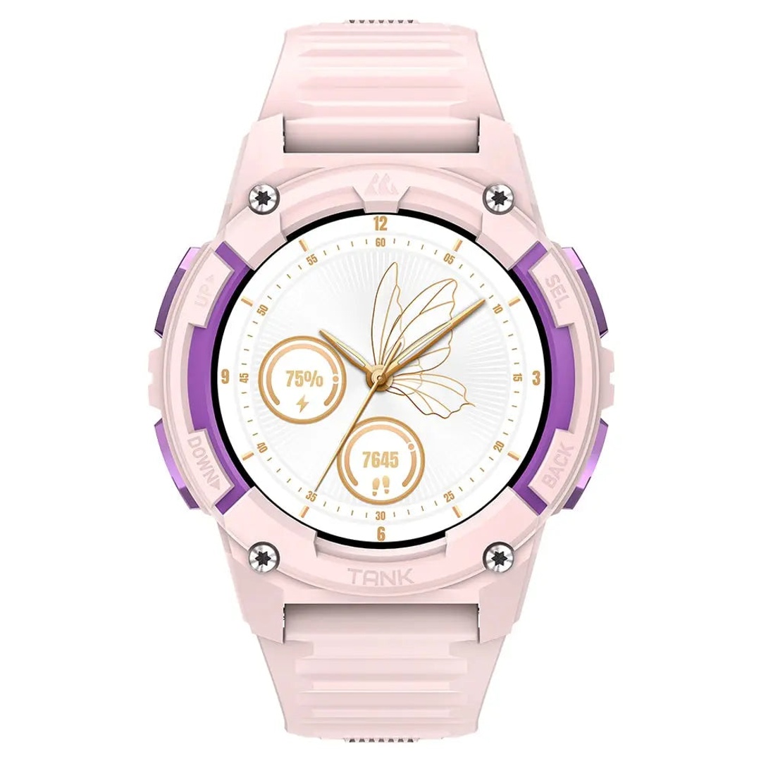 كوسبيت ساعة ذكية تانك S2 - أموليد 1.32 بوصة - بينك