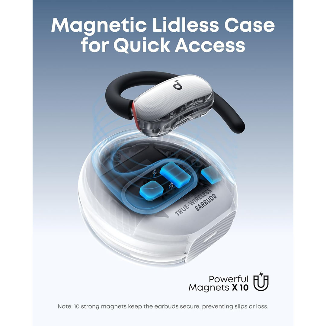 سماعات أذن لاسلكية مفتوحة من أنكر ساوندكور - أبيض - V40i