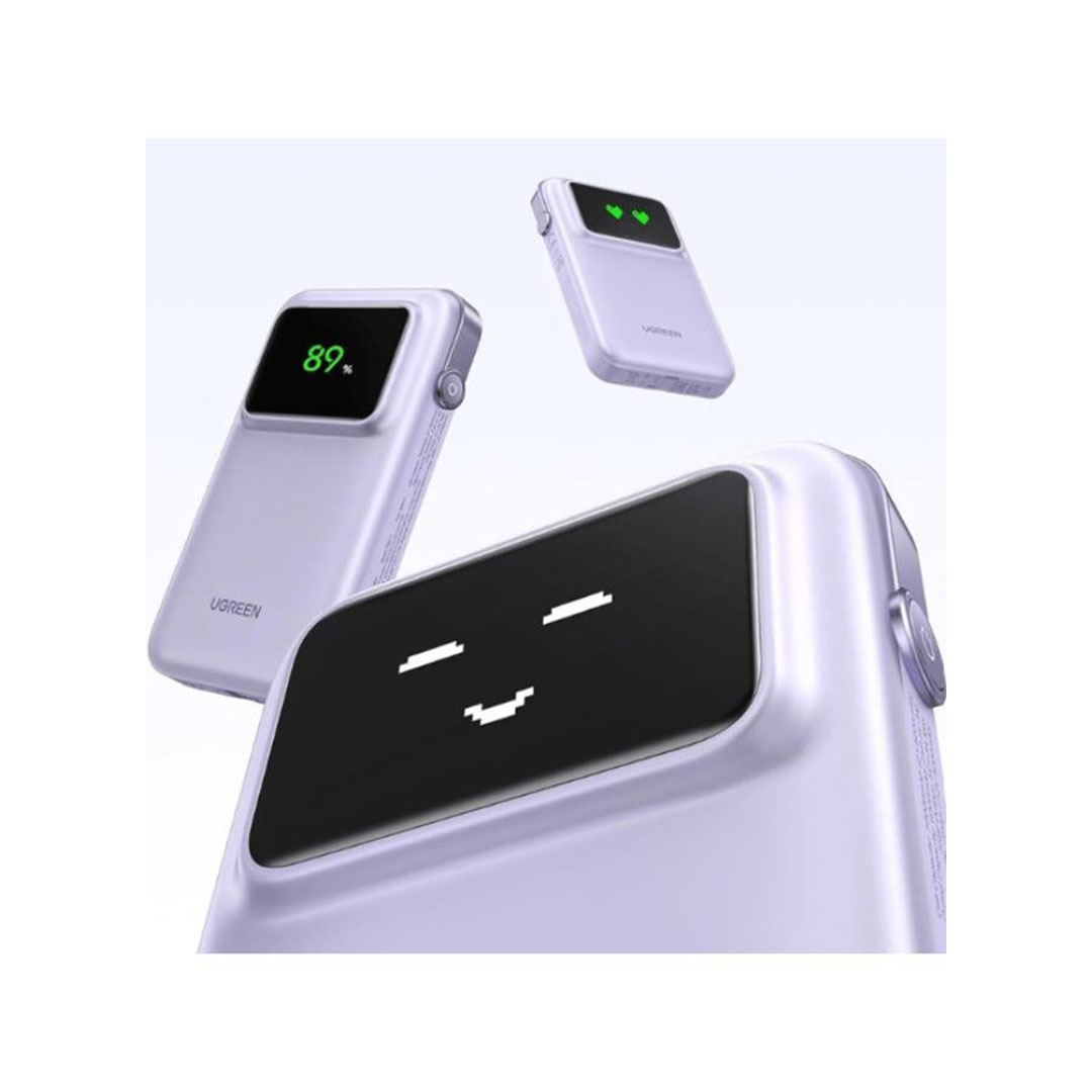 باور بانك يوجرين UNO - سعة 10000 مللي أمبير/ساعة - 30 واط - بنفسجي - UNO-10K30W