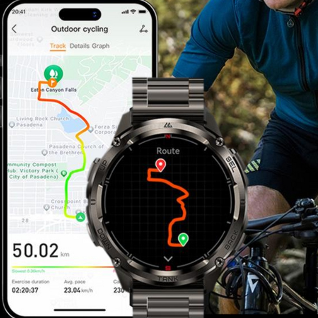 كوسبيت ساعة ذكية تانك T3 ألترا 2 SE - الإصدار المحدود - أسود