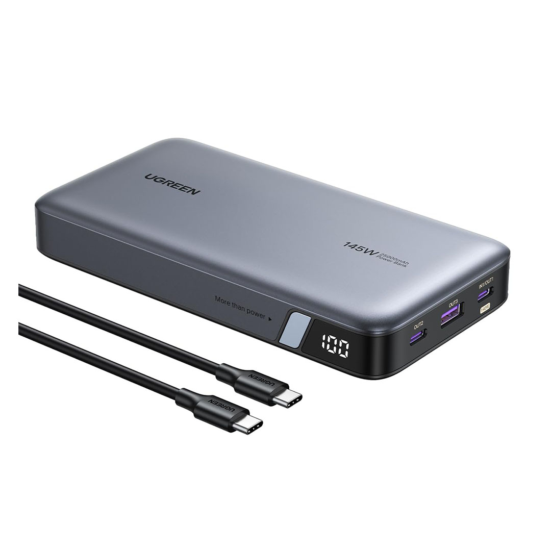 باور بانك يوجرين - سعة 25000 مللي أمبير/ساعة - 145 واط - UGREEN-25K145W