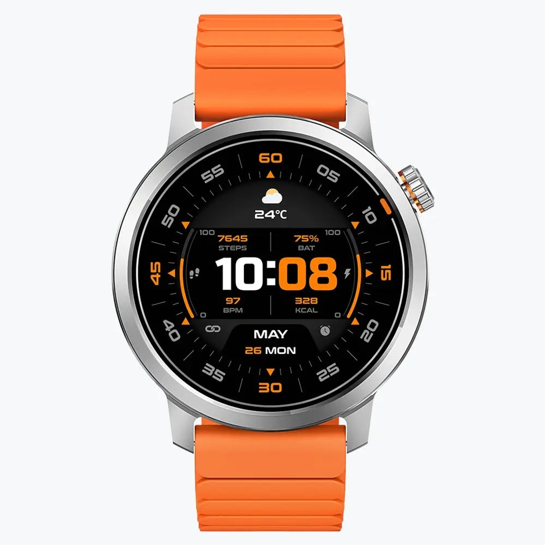 كوسبيت ساعة ذكية ORB - أموليد 1.43 بوصة - فضي