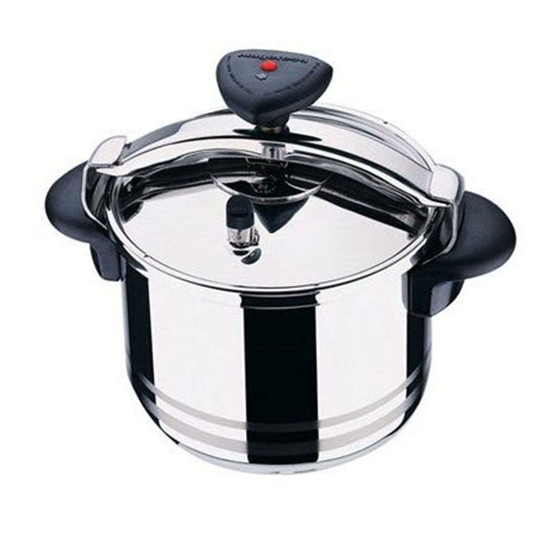 حلة ضغط ستانلس ستيل ميجا - 12 لتر - فضى