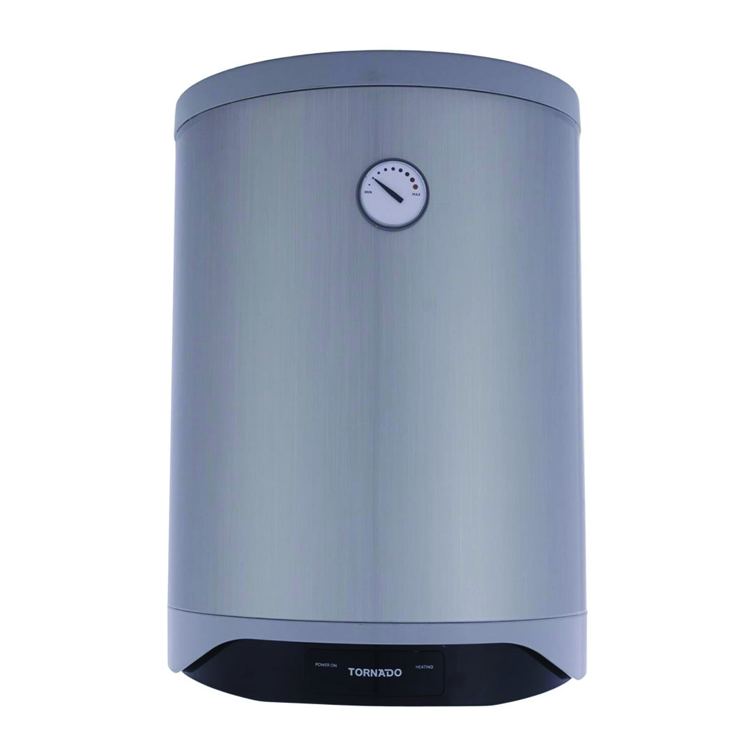Tornado سخان مياة كهرباء - 50 لتر - فضي - TEEE-50MS