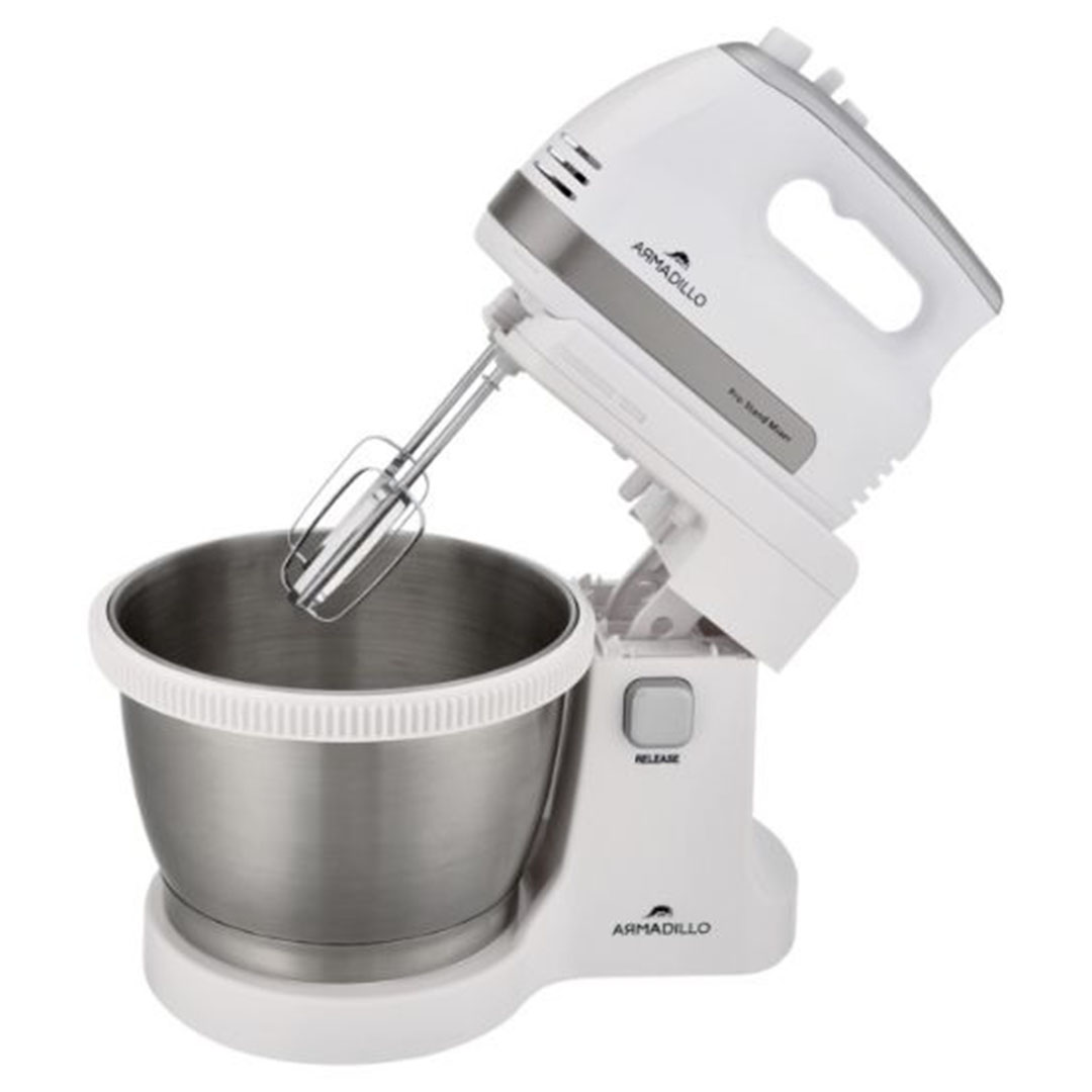 مضرب بالعجان أرماديللو - 500 وات - 3.5 لتر - 5 سرعات - أبيض - ARMSDA-HMIXB-WH