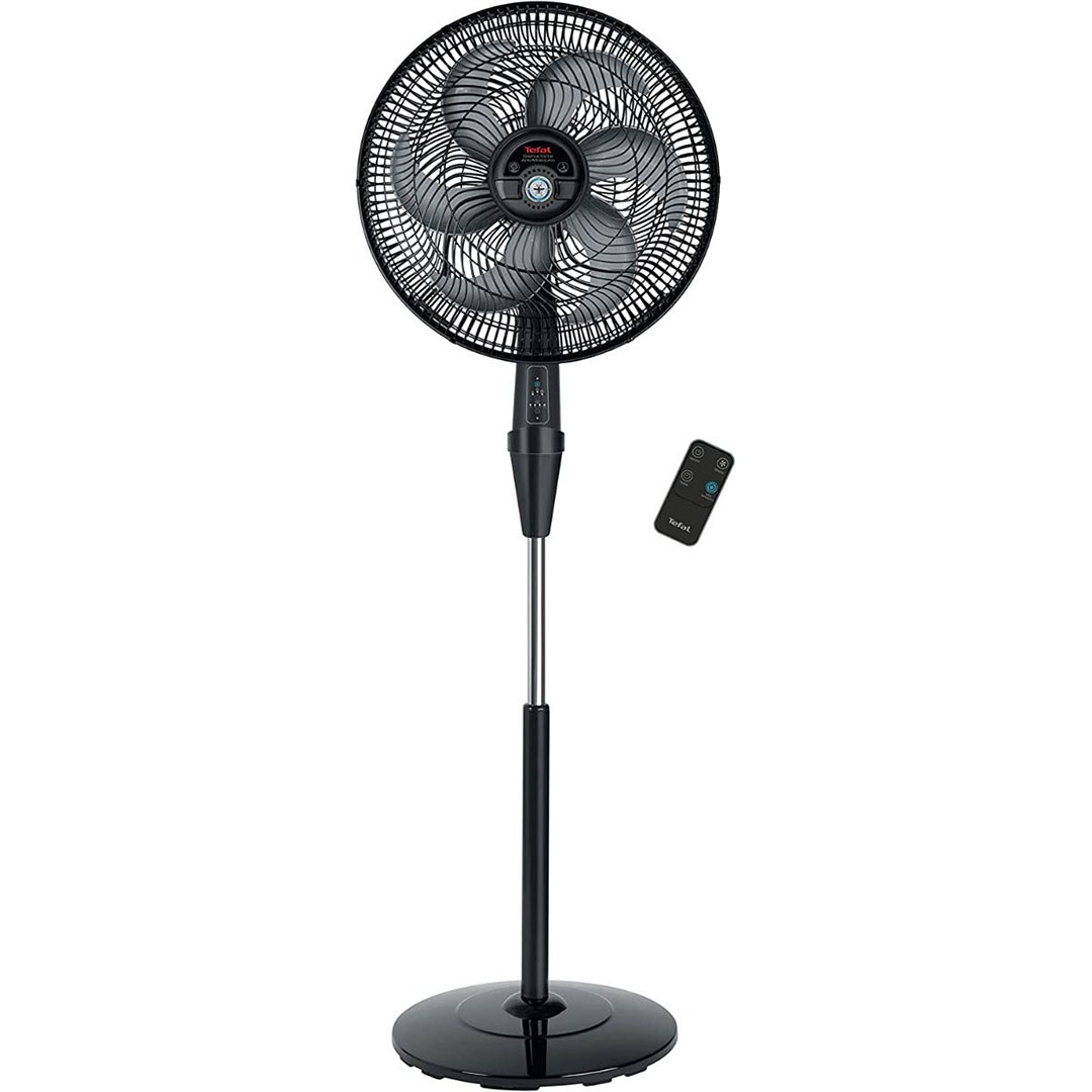 تيفال مروحة استاند بنظام طارد للناموس بريموت - 16 بوصة - اسود VG4135