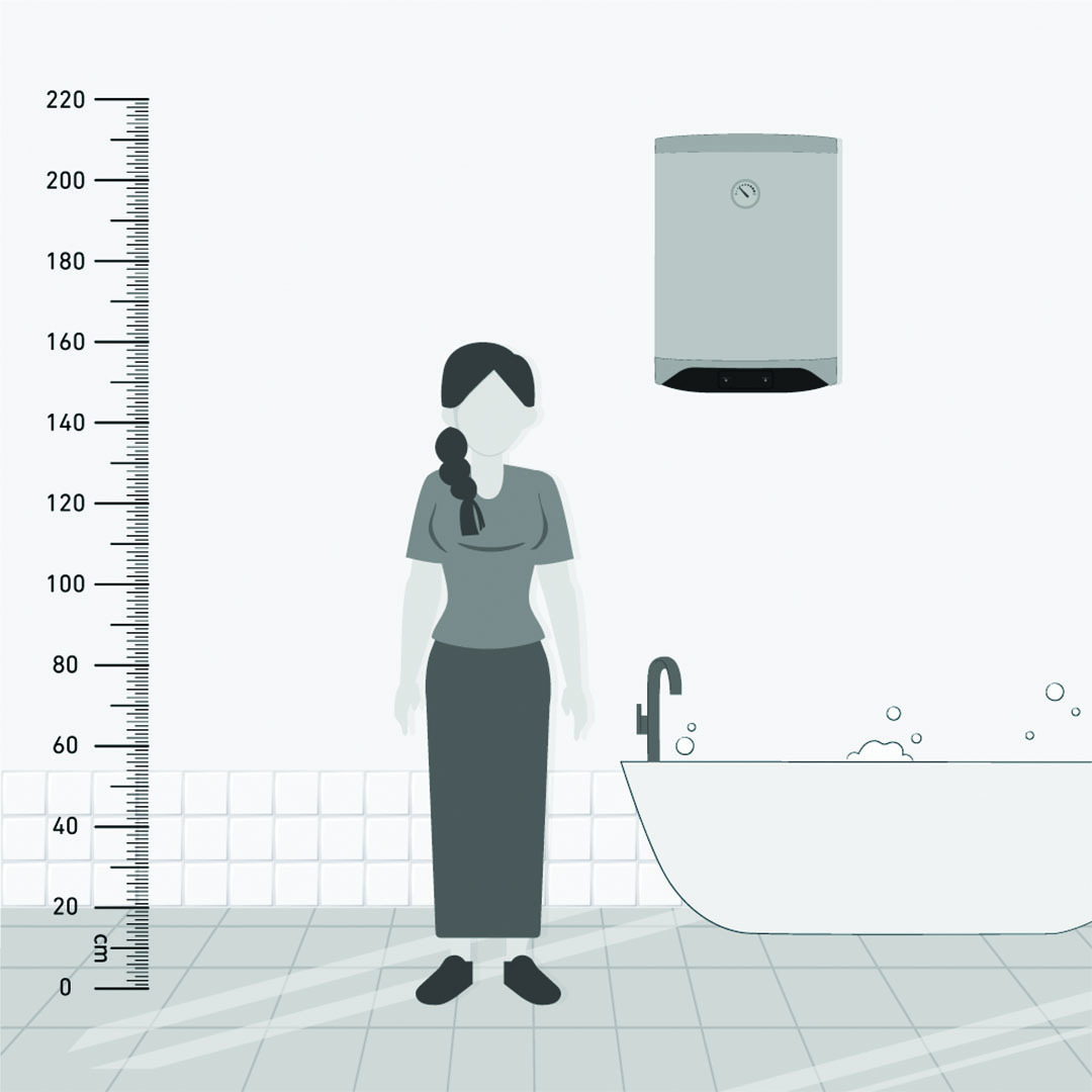 Tornado سخان مياة كهرباء - 55 لتر - أوف وايت - EHA-55TSM-F