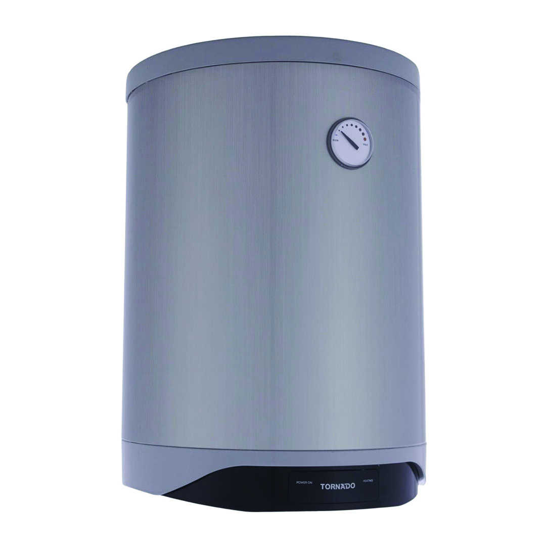 Tornado سخان مياة كهرباء - 50 لتر - فضي - TEEE-50MS