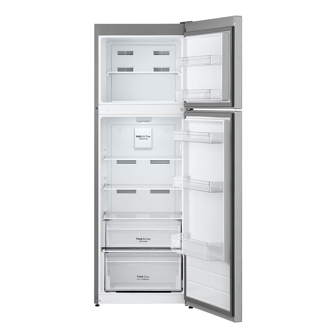 ثلاجة LG نوفروست 11 قدم - 309 لتر - سيلفر - GTF312SSBN