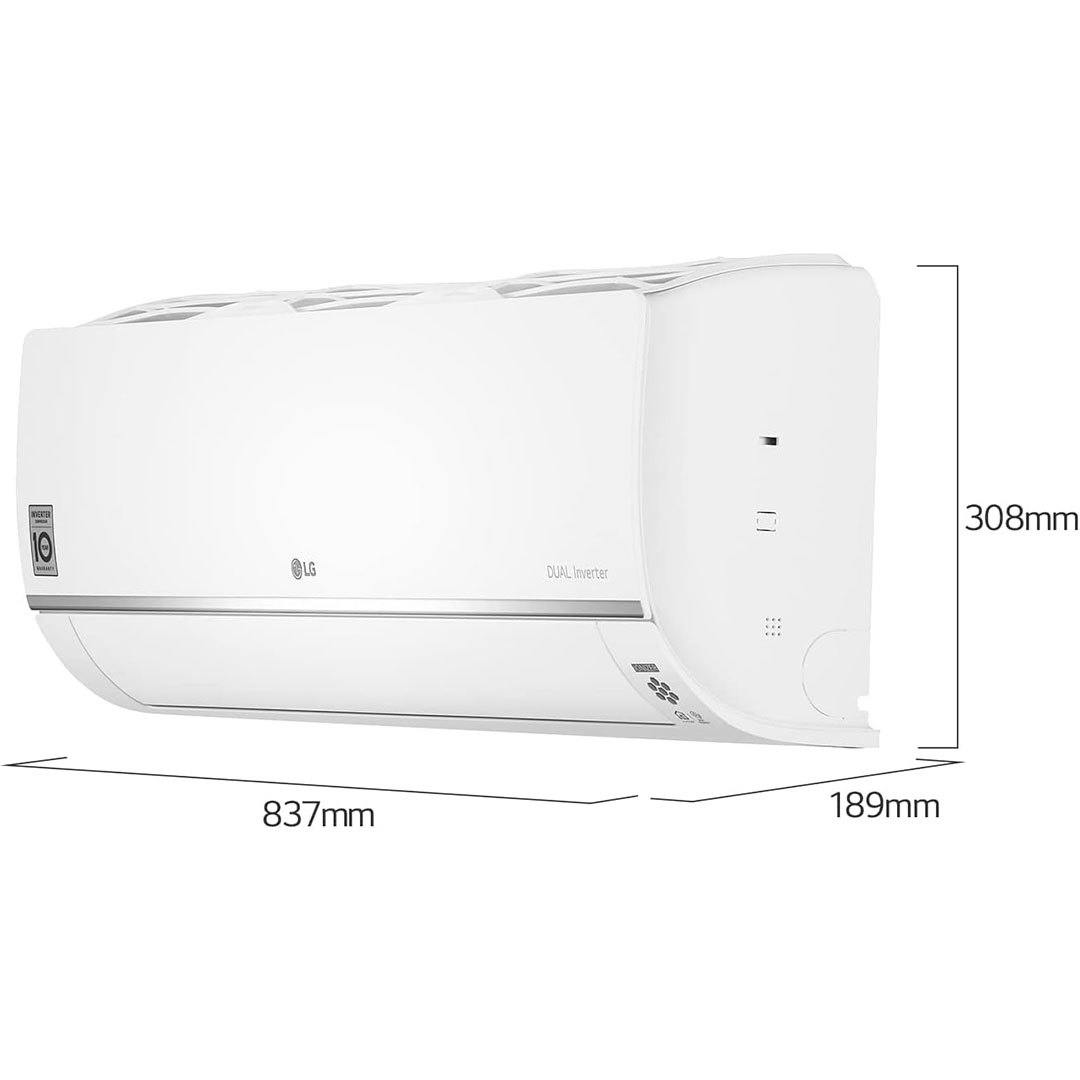 تكييف سبليت إل جي انفرتر - 3 حصان - بارد فقط - أبيض - S4-Q24K22ME