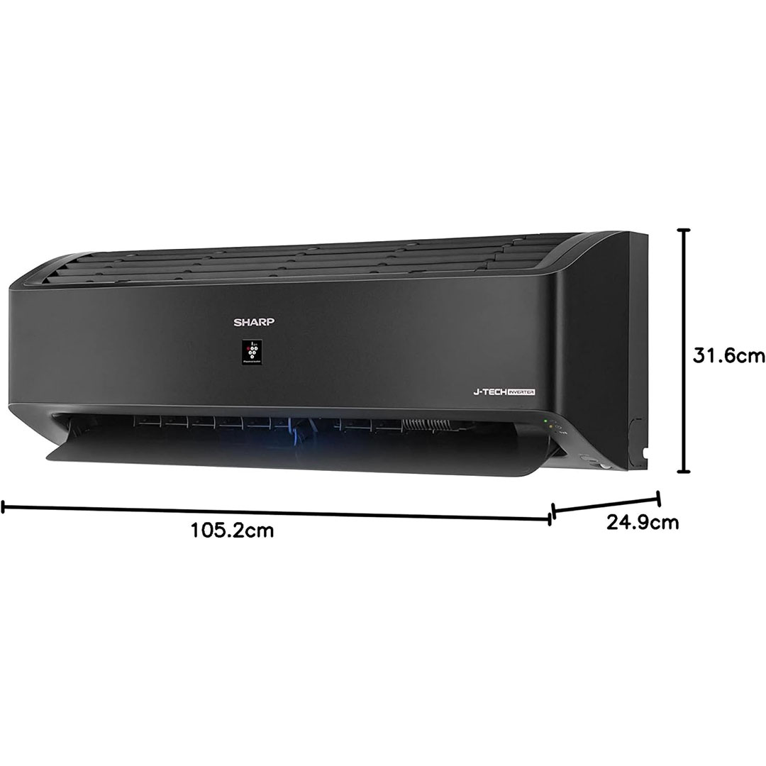 تكييف شارب سبليت إنفرتر - 2.25 حصان - بارد - بلازما كلاستر - أسود - AY-XP18YHEB انفرتر حراري