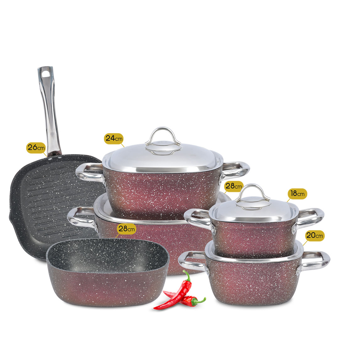 طقم كيتشنوفا  مربع - 10 قطعة - رويال