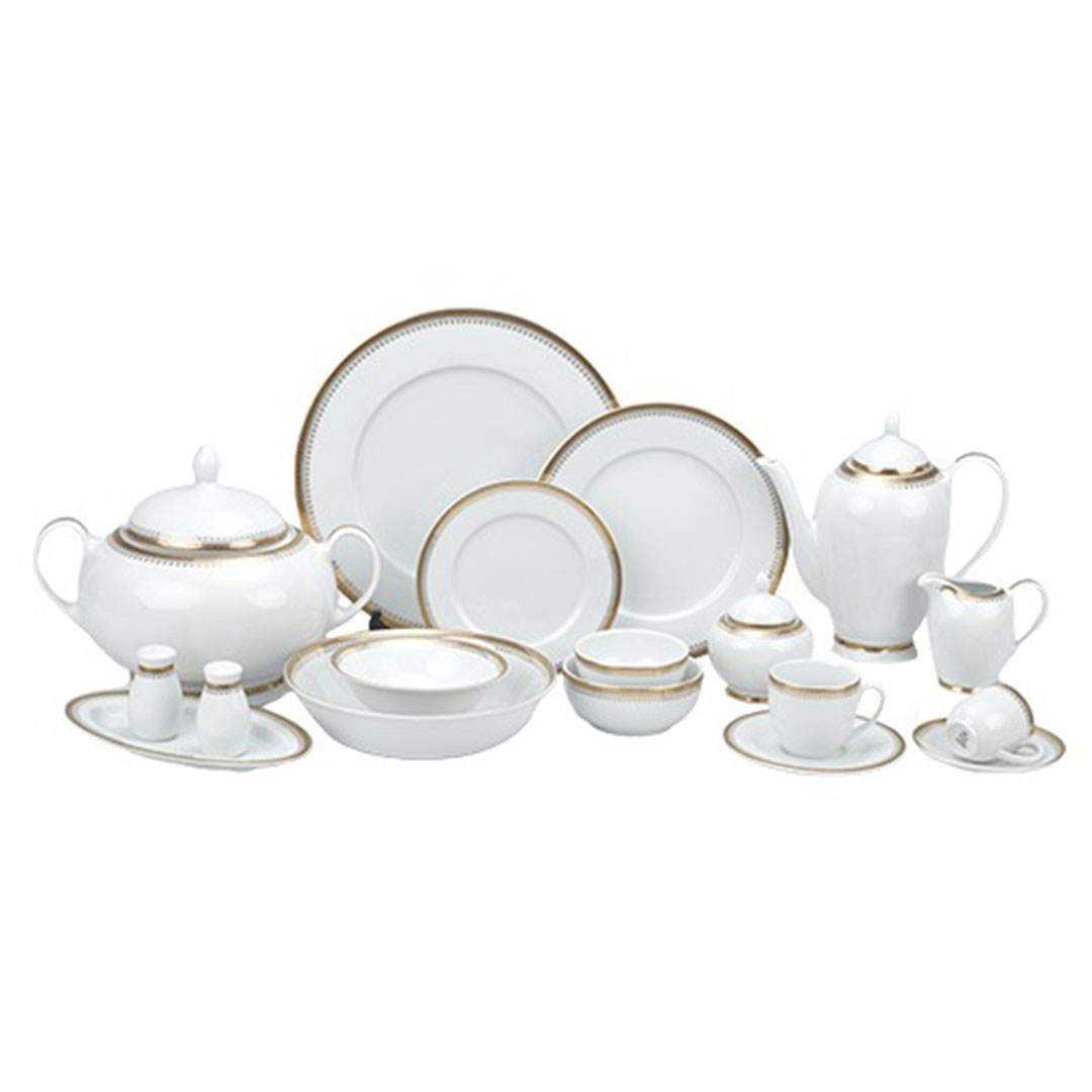 طقم صيني ريم كنار - 74 قطعة