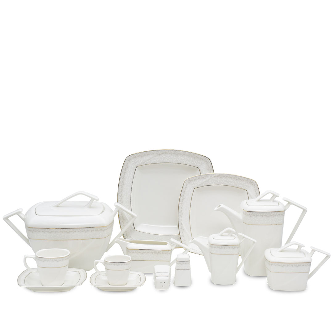 طقم صيني تريزا راك - 69 قطعة