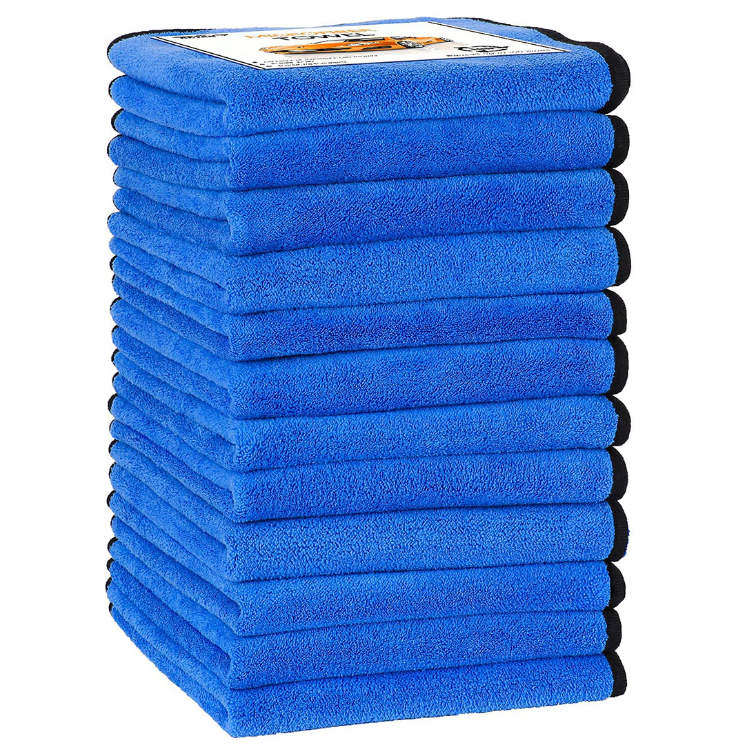 مناشف تنظيف من الألياف الدقيقة - 12 قطعة