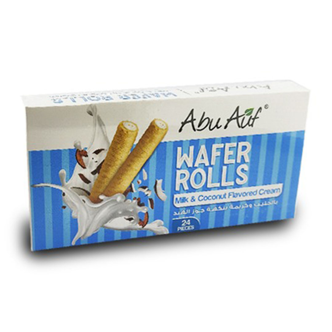 ويفر رولز بالحليب وكريمة جوز الهند - 24 قطعة