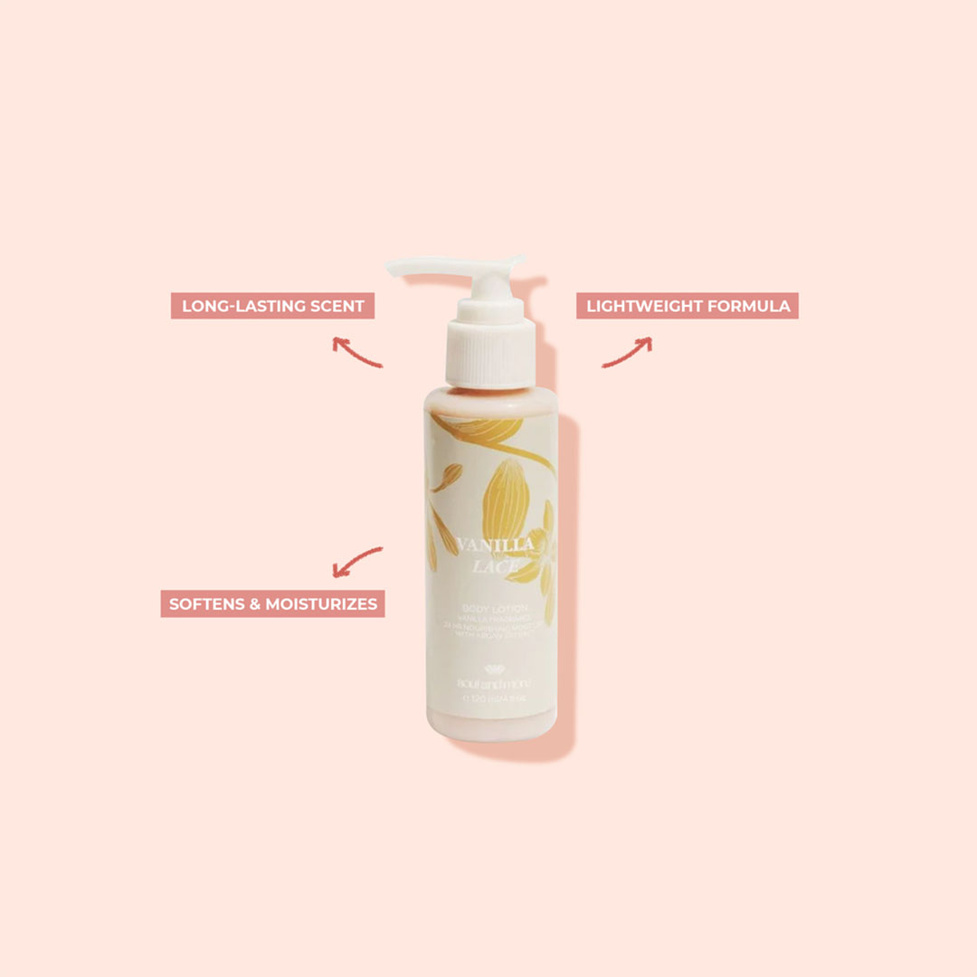 لوشن الجسم بنكهة الفانيليا لايس - 120 مللي