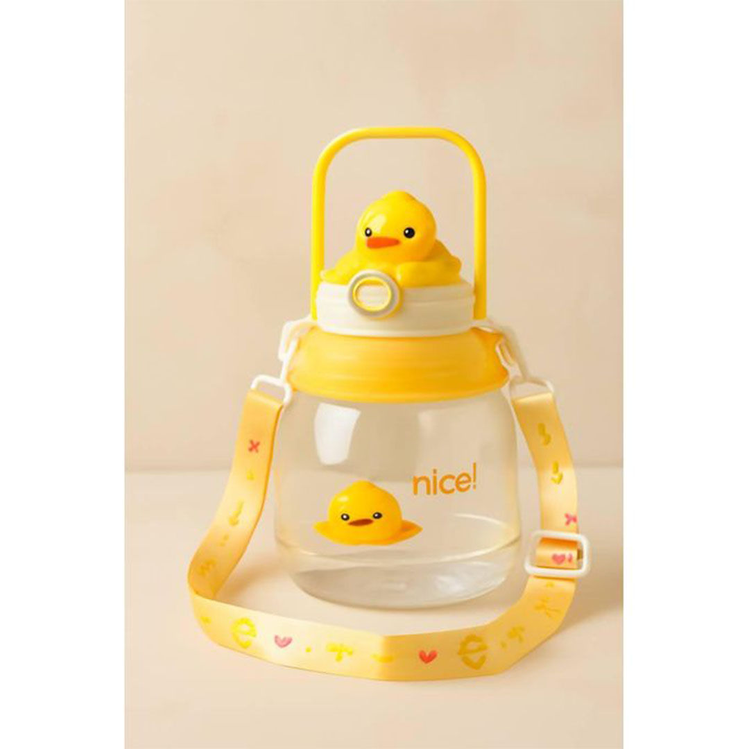 زمزمية أطفال علي شكل بطة - أصفر - 1360 مل