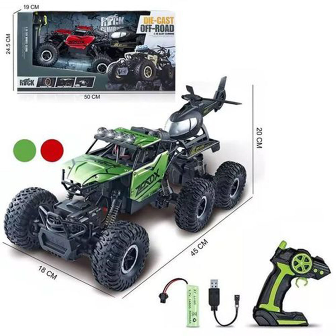 سيدرا عربية تحكم عن بعد Rock Climber 6-6 مع ريموت - أخضر