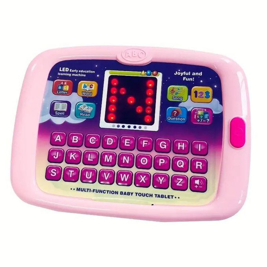 كمبيوتر تعلم للأطفال تعلم بالألوان والأصوات - بينك