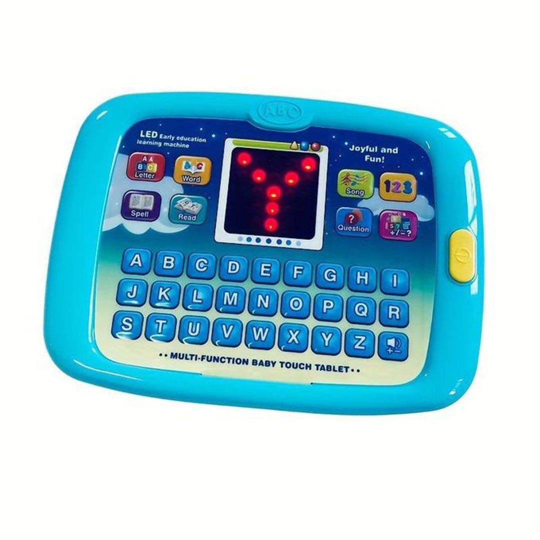كمبيوتر تعلم للأطفال بالألوان والأصوات - أزرق