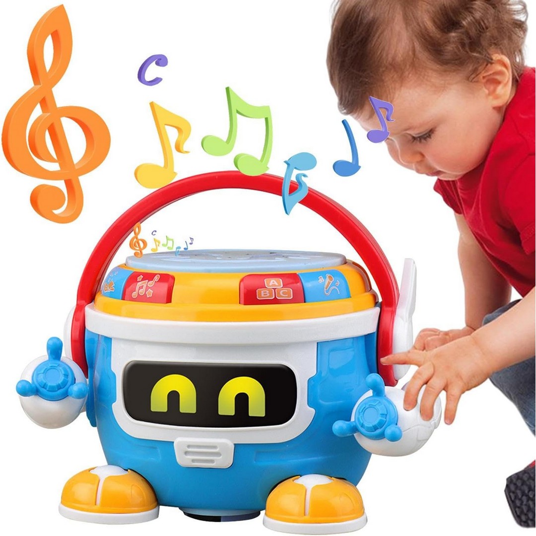 طبلة كهربائية لعبة للأطفال - متعددة الألوان