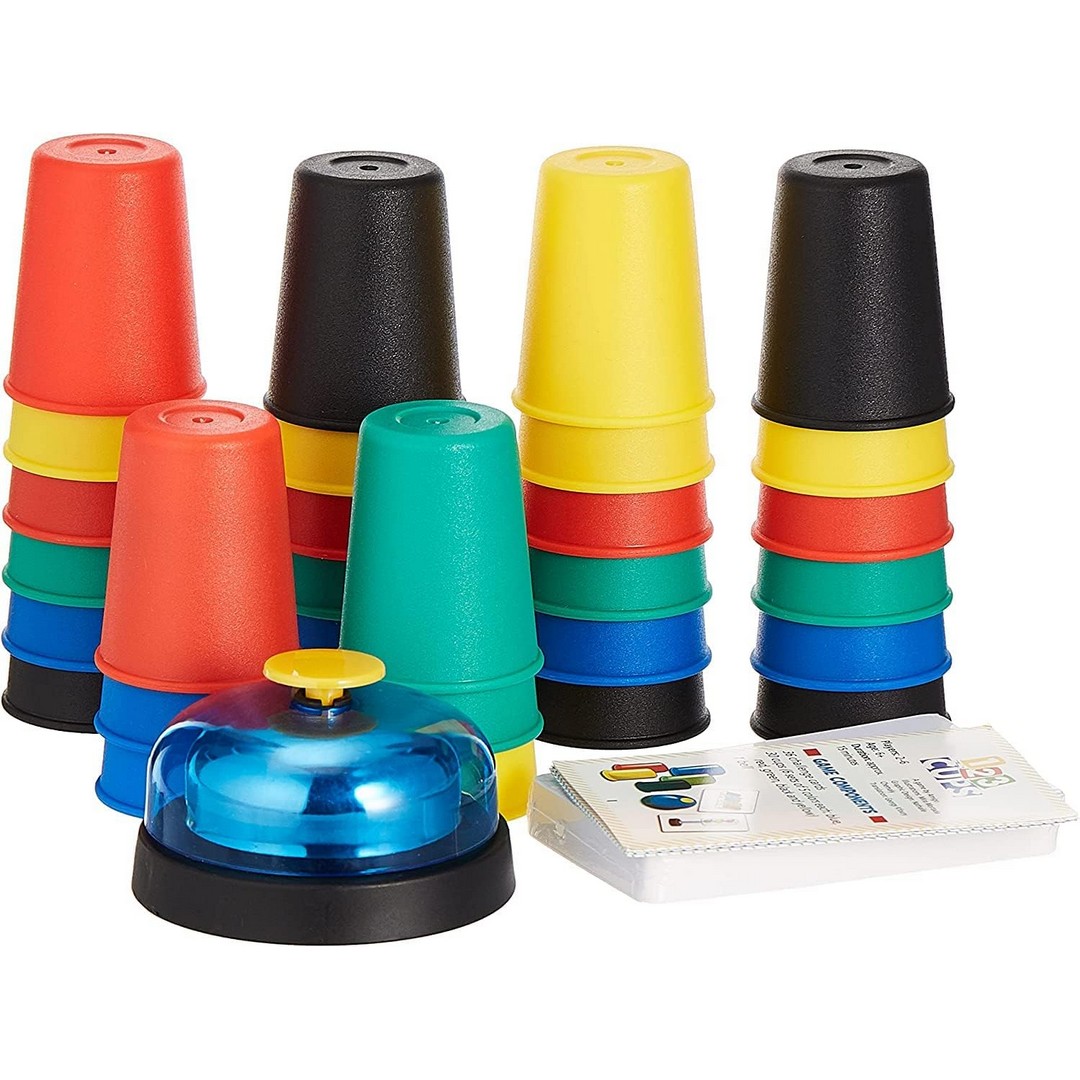 لعبة أكواب السرعة للأطفال - 123 كوب - متعددة الألوان