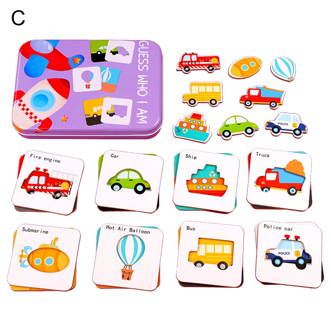 لعبة بازل خشبي طيور مهاجرة مطابقة الحيوانات