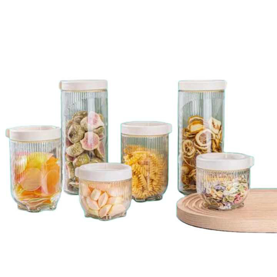 طقم بقوليات وزيت 6 قطعه