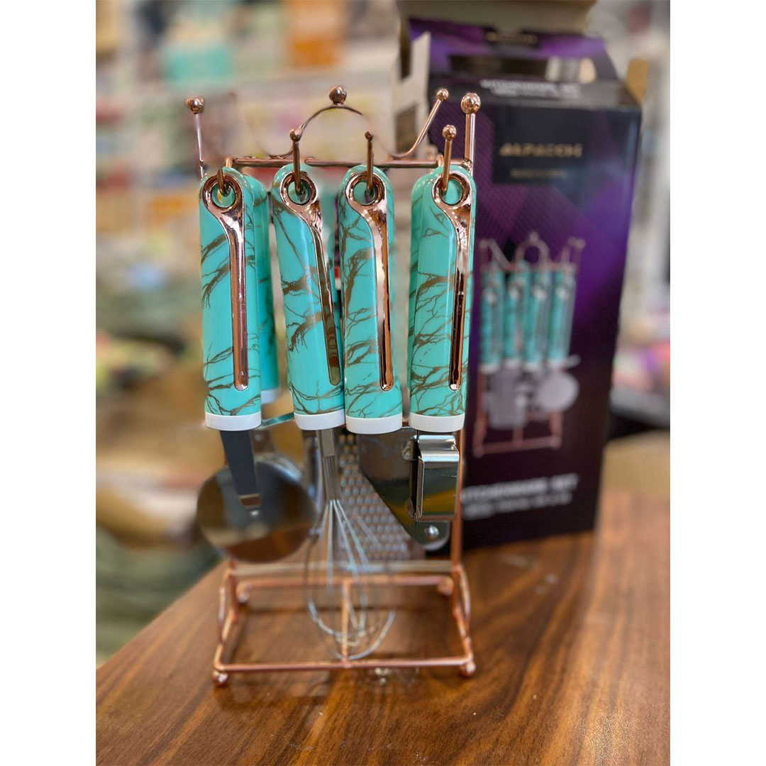 طقم فتاحات رخامي -  8 قطع 