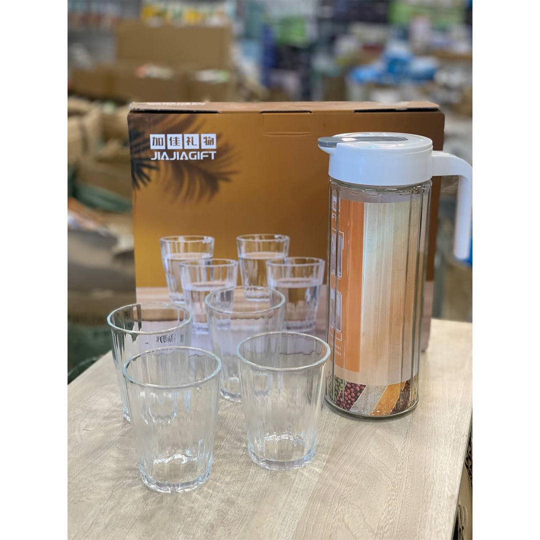 طقم دورق + 4 كاسات