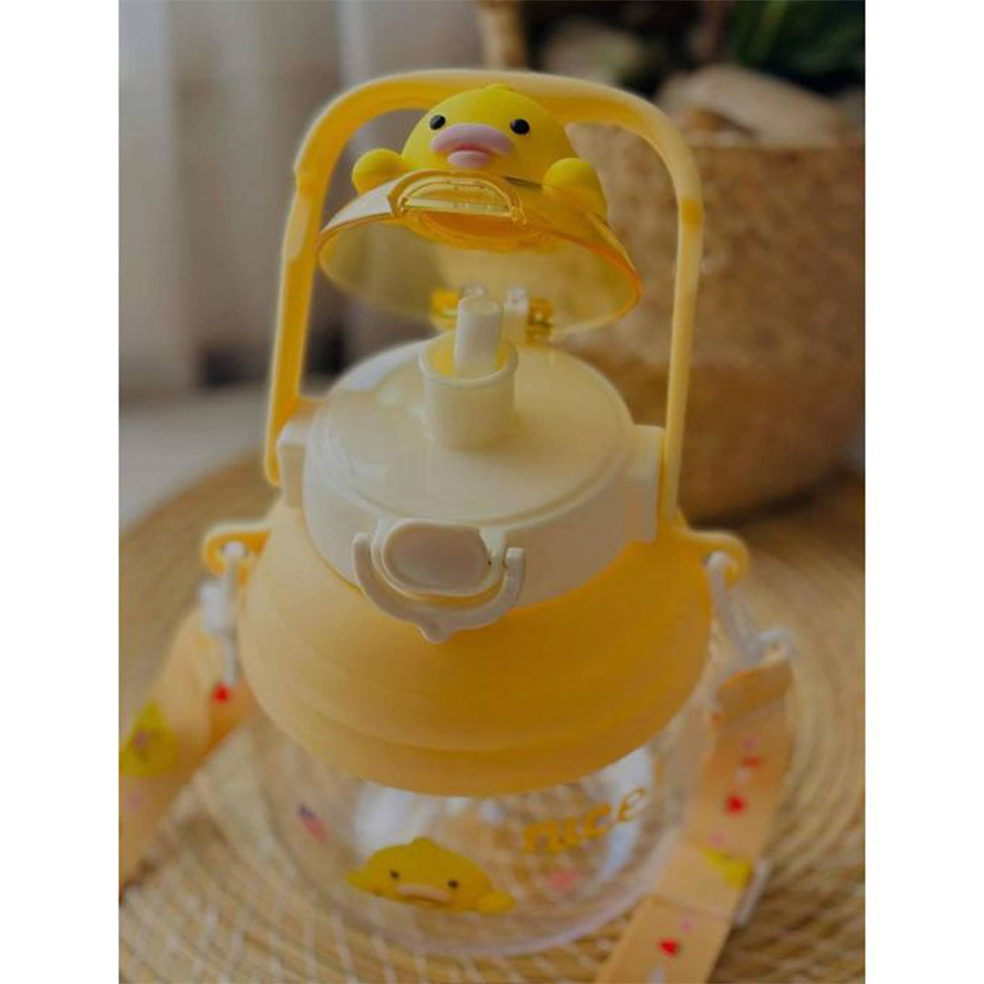 زمزمية أطفال علي شكل بطة - أصفر - 1360 مل