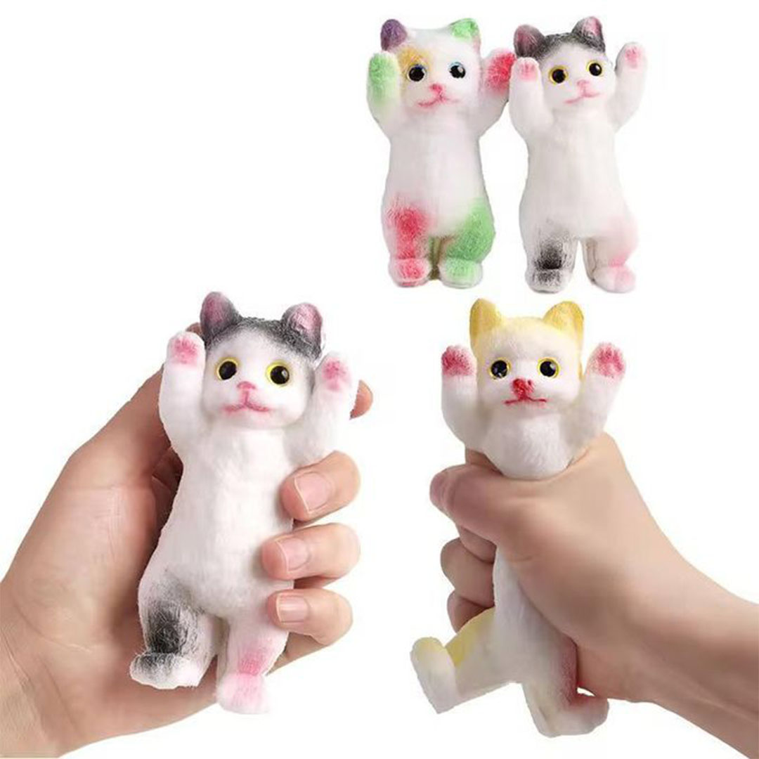 قطه سكويشي لينة 12 سم - بينك