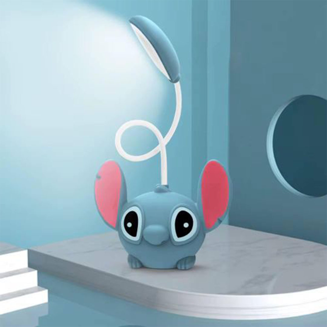 سيدرا مصباح مكتب كرتوني مع شحن USB - أزرق