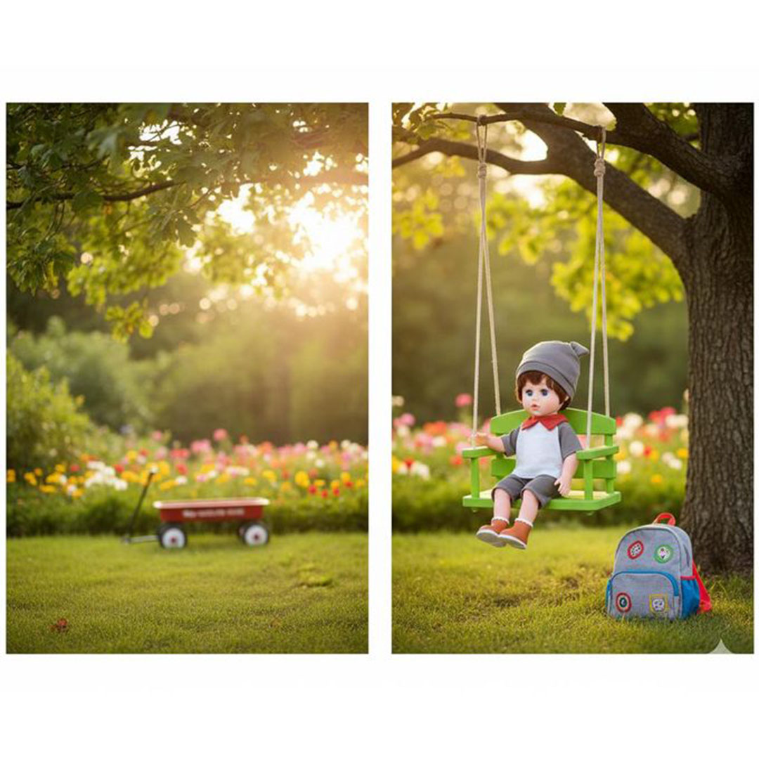 دمية ولد كيوت بإطلالة شتوية