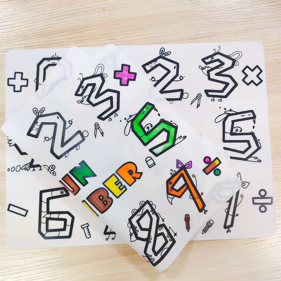 بساط رسم من السيليكون مع قلم لإعادة الاستخدام