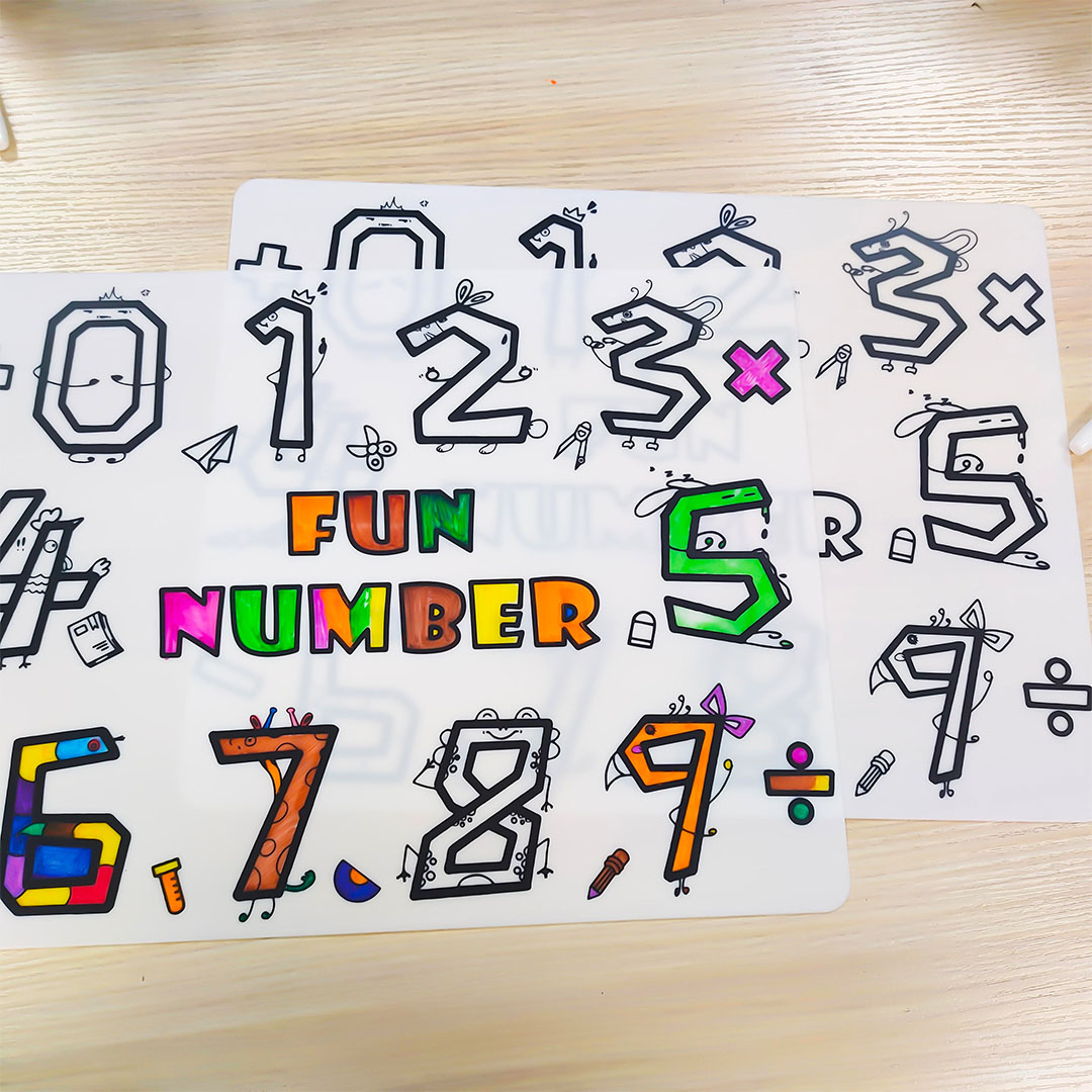 بساط رسم من السيليكون مع قلم لإعادة الاستخدام