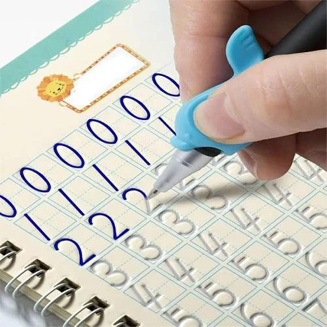 مجموعة كتب التدريب السحري للأطفال بالانجليزيه لتعلم الحروف و الأرقام و الحساب - 3 قطع