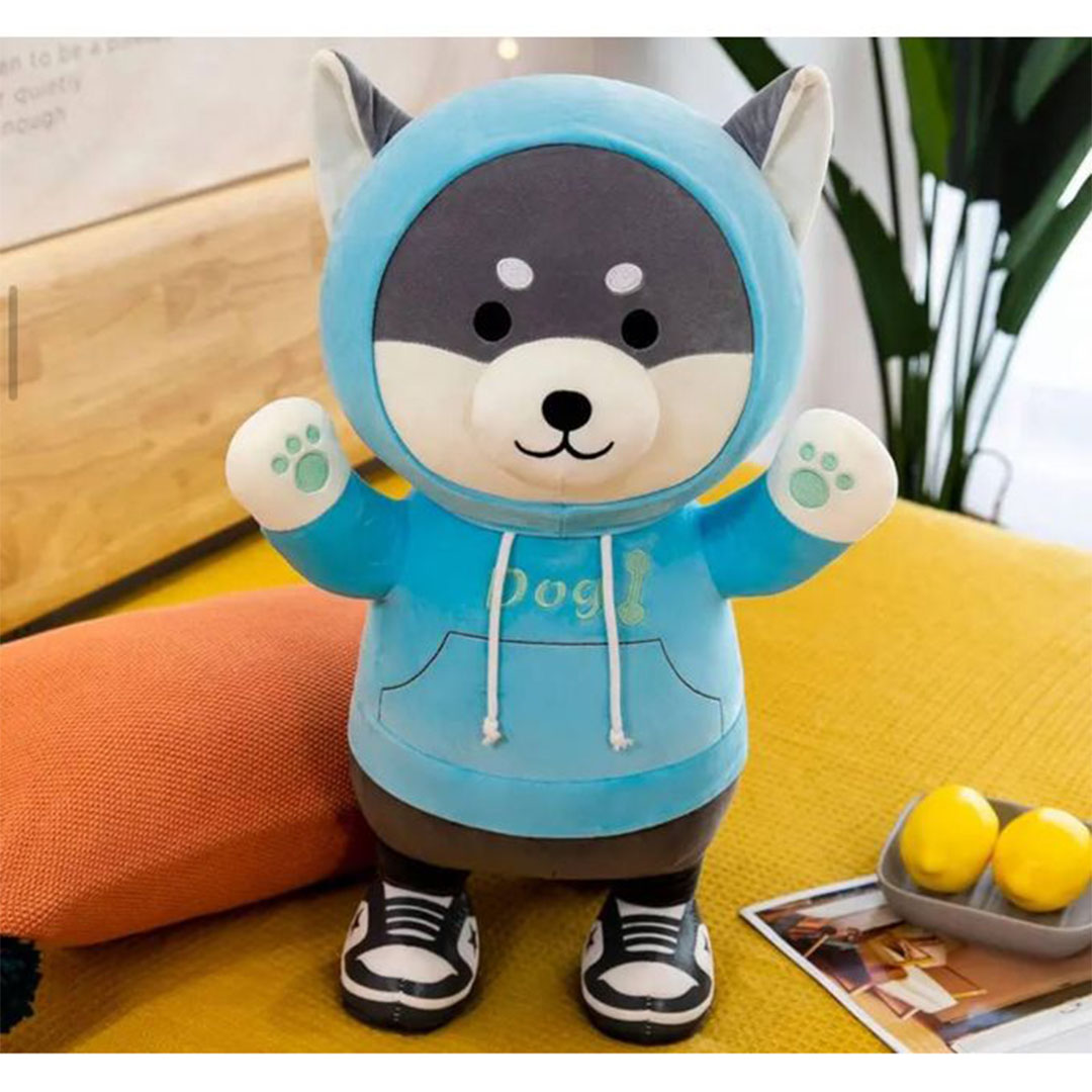 دمية هاسكي لطيفة – أحمر – 30 سم