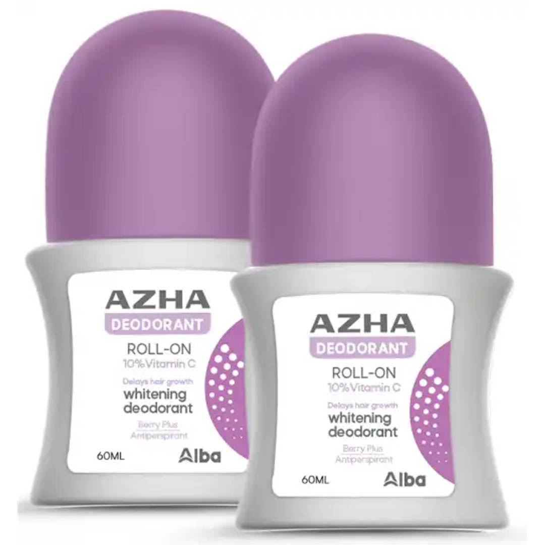 أزهي مزيل عرق رول أون 10% فيتامين سي - بيري بلس - 60 مل - 1+1