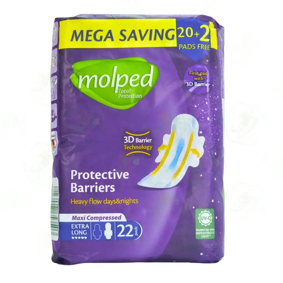 مولبيد فوط صحية طويلة وسميكة للغاية - 22فوطة